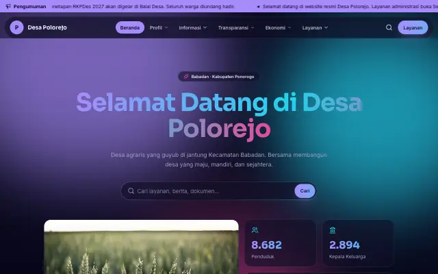 Tampilan tema Aurora