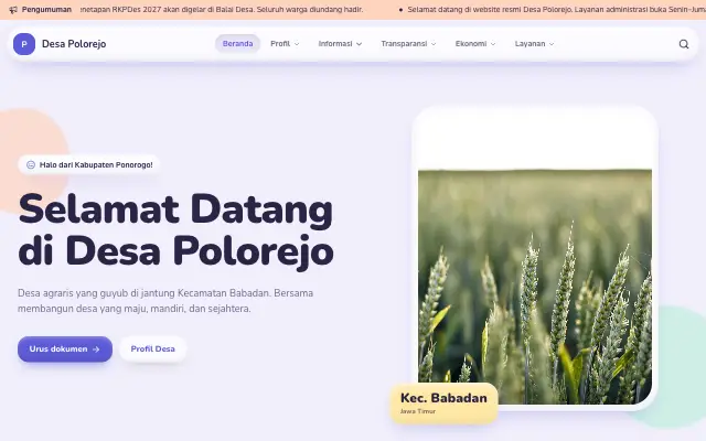 Tampilan tema Clay Pastel