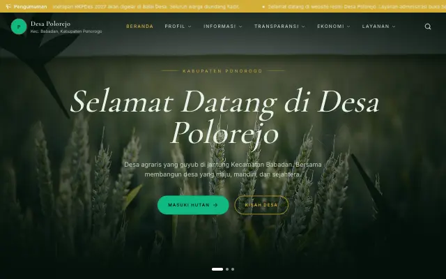 Tampilan tema Hutan Tropis