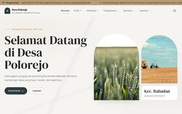 Tampilan tema Pualam